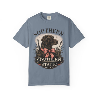 Southern Static Labrador Graphic T-Shirt — Vintage Dog Tee