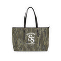 Camo PU Leather Shoulder Bag — Southern Static Logo Tote