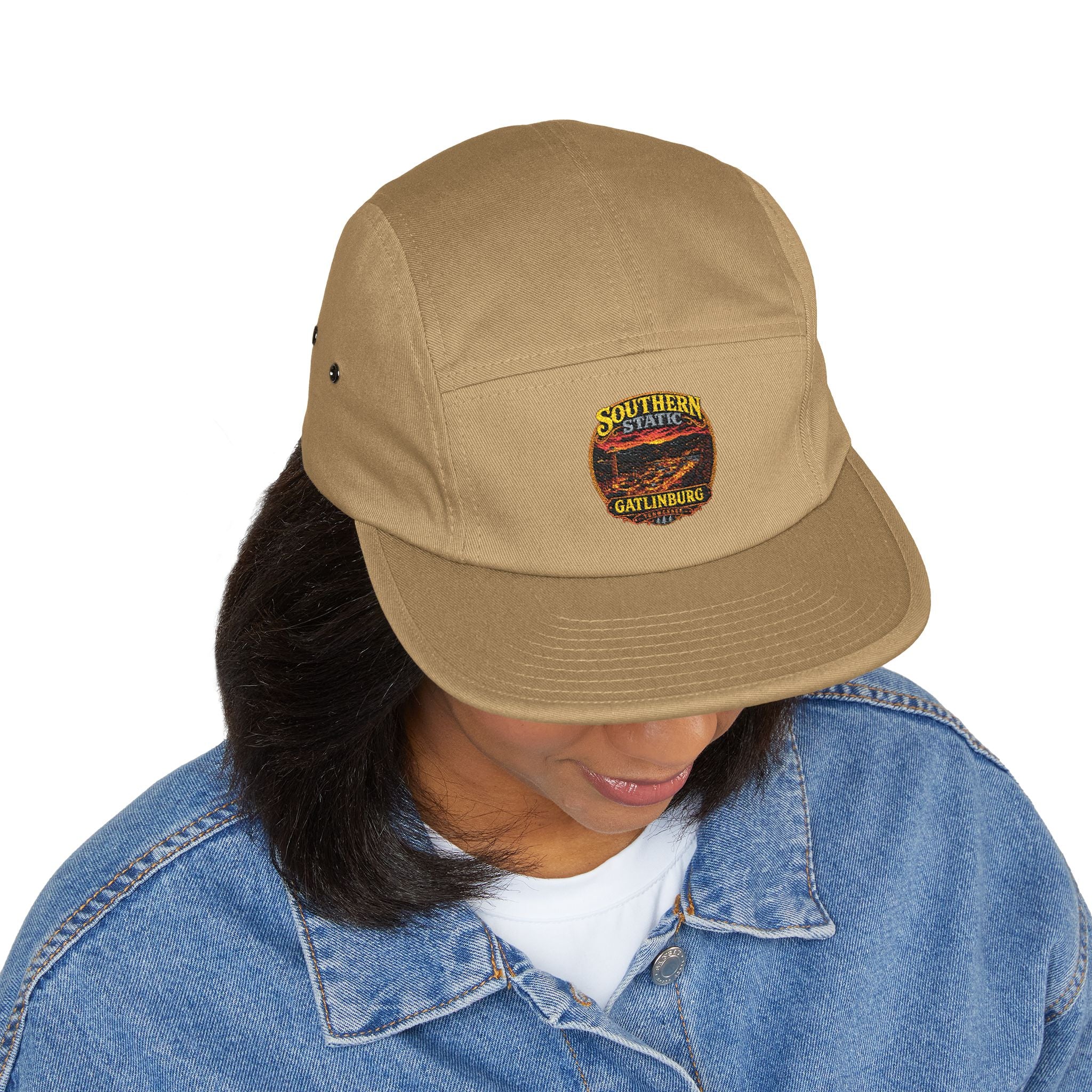 Southern State Gatlinburg Embroidered 5-Panel Cap | Khaki