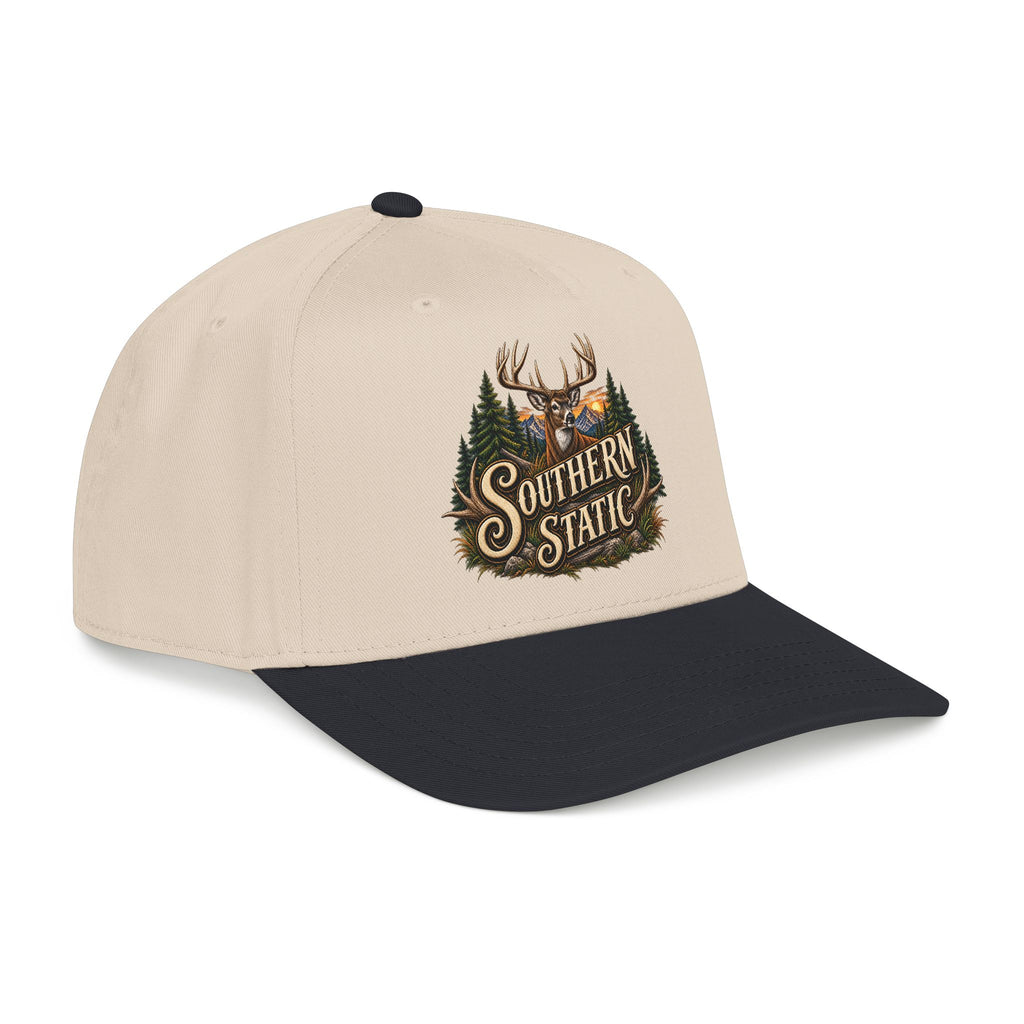 Southern Static Deer Forest Baseball Cap