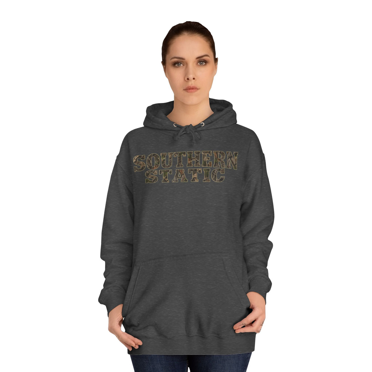 Southern Static Hoodie - Retro College Style Pullover
