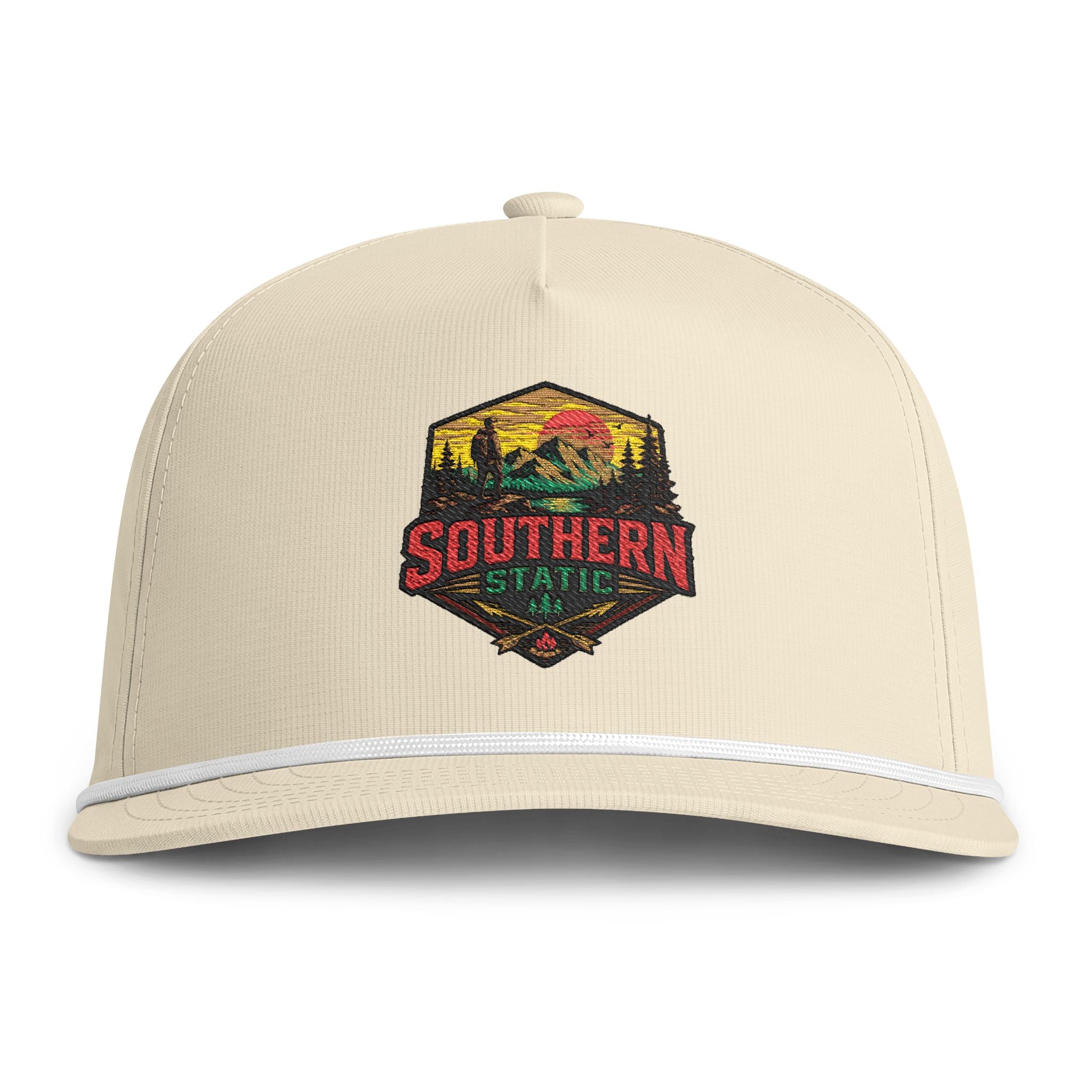 Sunwashed Rope Cap - Southern State Vintage Patch Hat