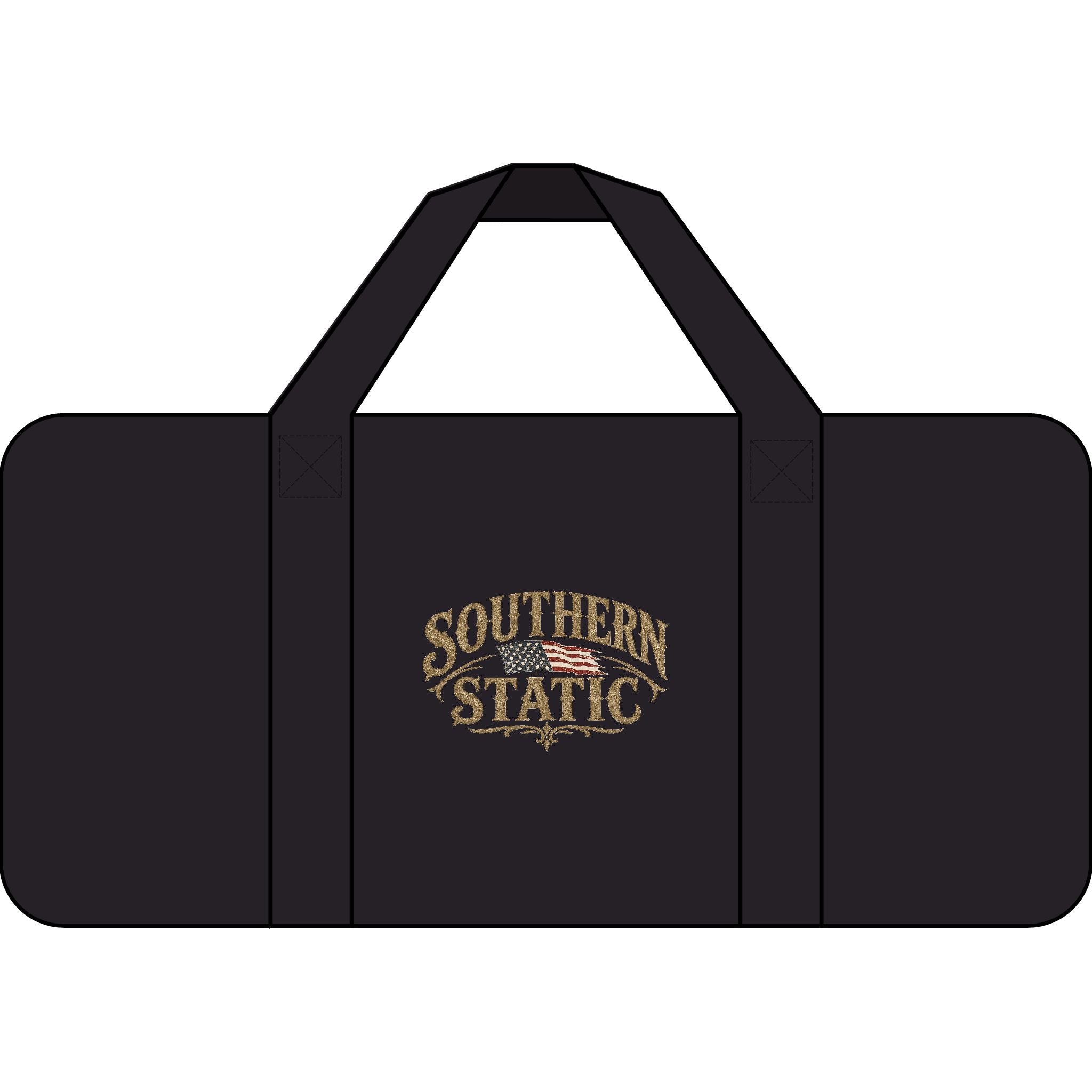Southern Static Logo Duffel Bag | Checkered or Camo Strap Travel Bag