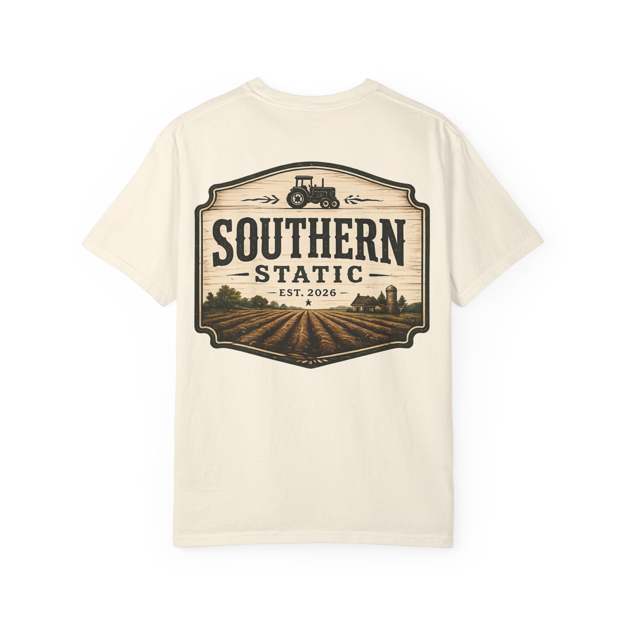 Southern Static T-Shirt — Vintage Farm Tractor Graphic