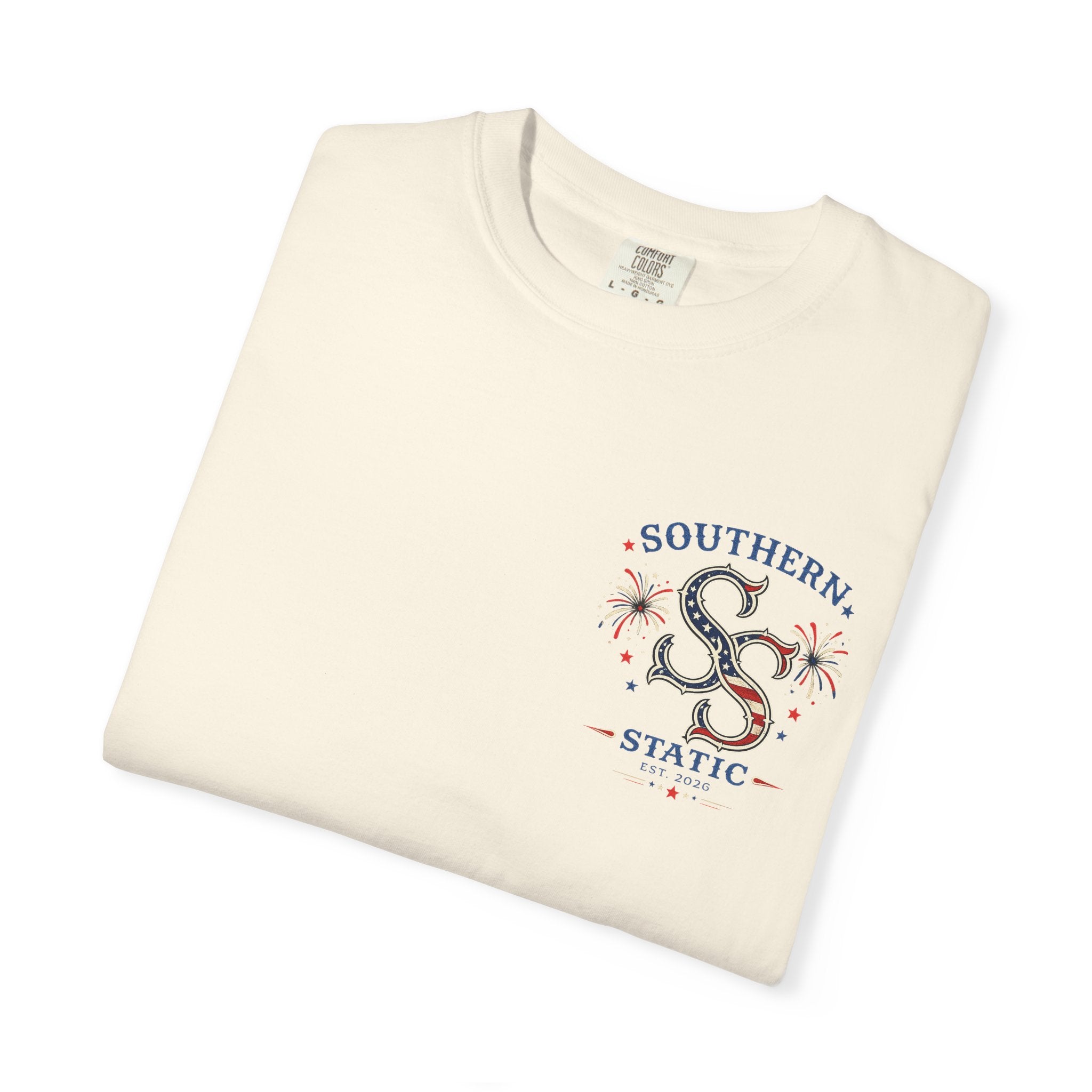 Women’s Southern Static Logo T-Shirt — Patriotic Bow Graphic Tee