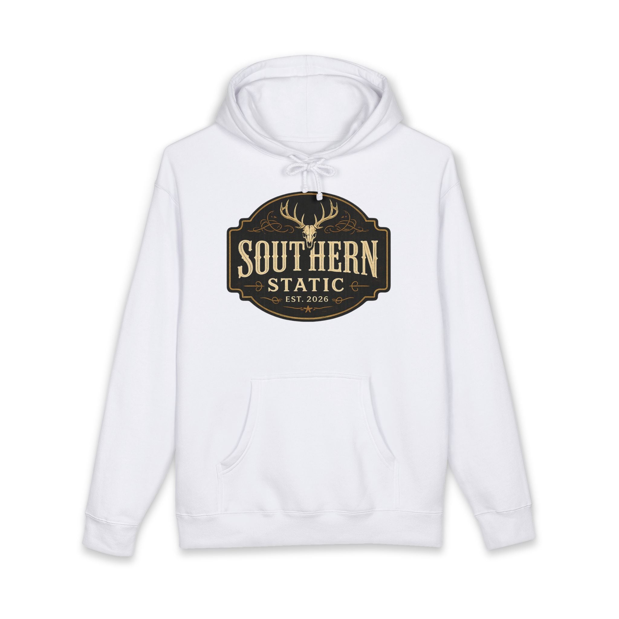 Southern Static Hoodie – Vintage Deer Logo Pullover
