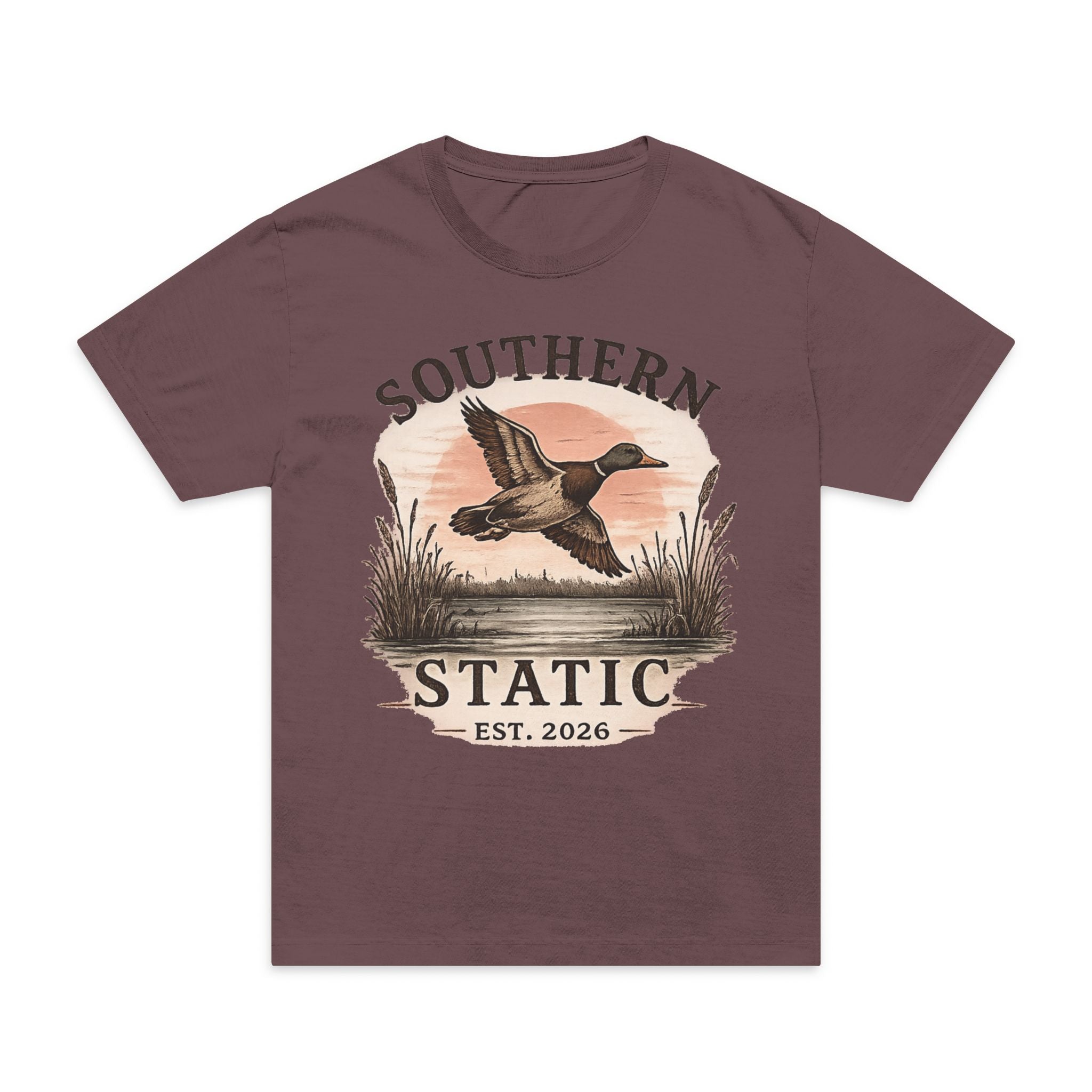 Southern Static Duck Tee — Vintage Waterfowl Graphic T-Shirt