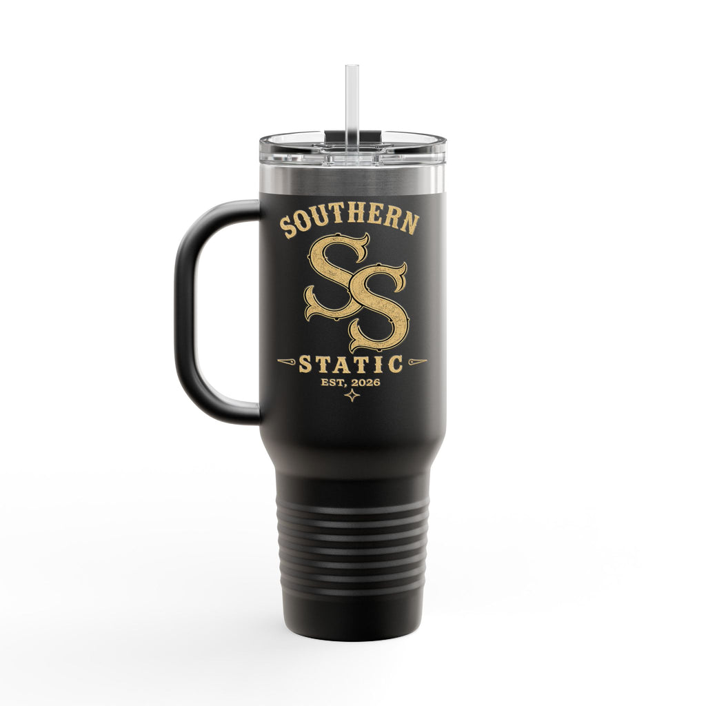 40oz Insulated Travel Mug — Southern Static Logo Stainless Tumbler