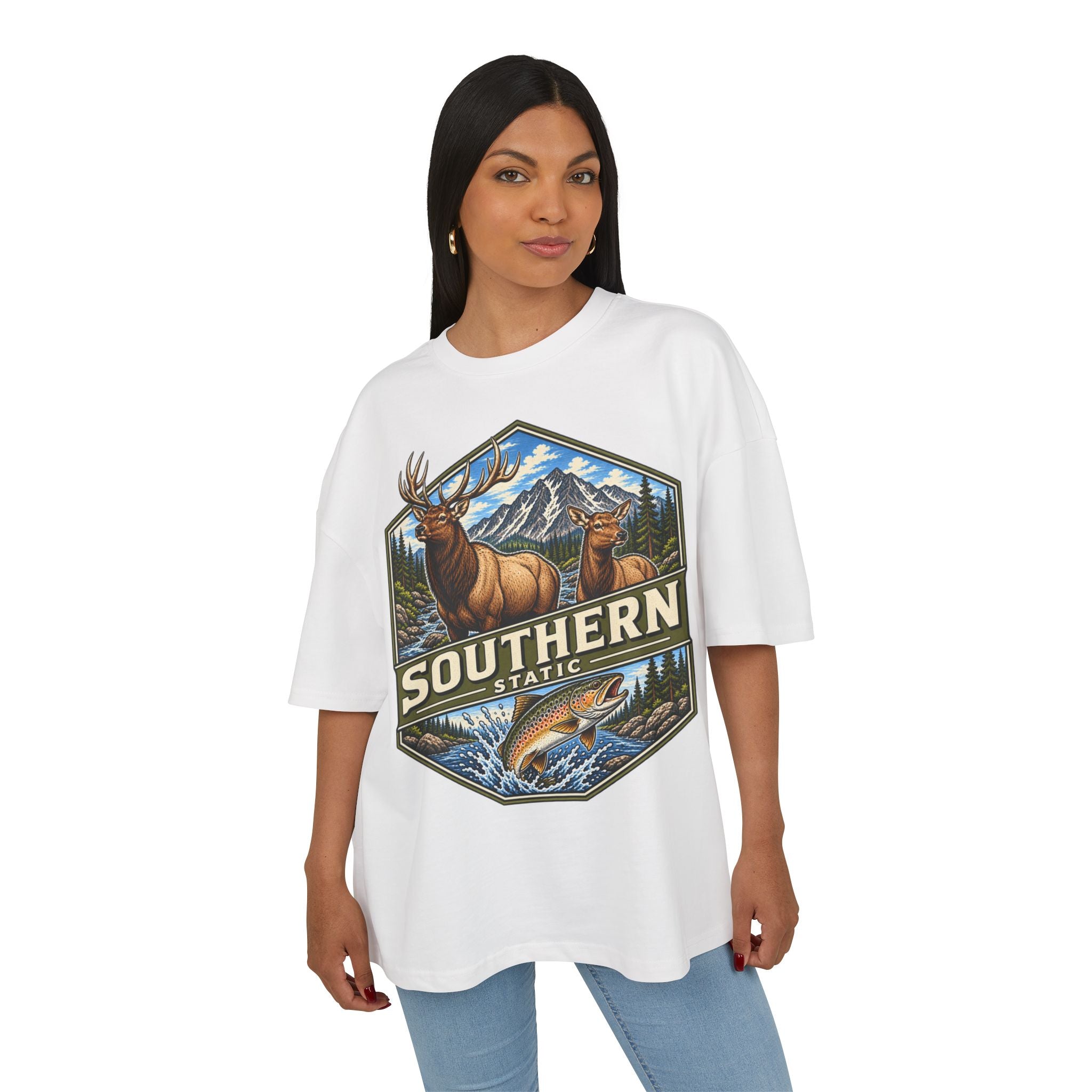 Southern Wilderness Graphic Tee — Elk & Trout Outdoor Nature T-Shirt