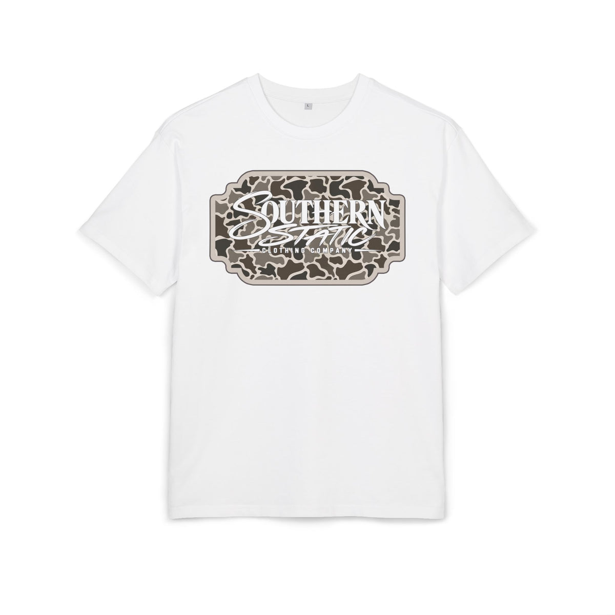 Southern Static Camo Logo Tee