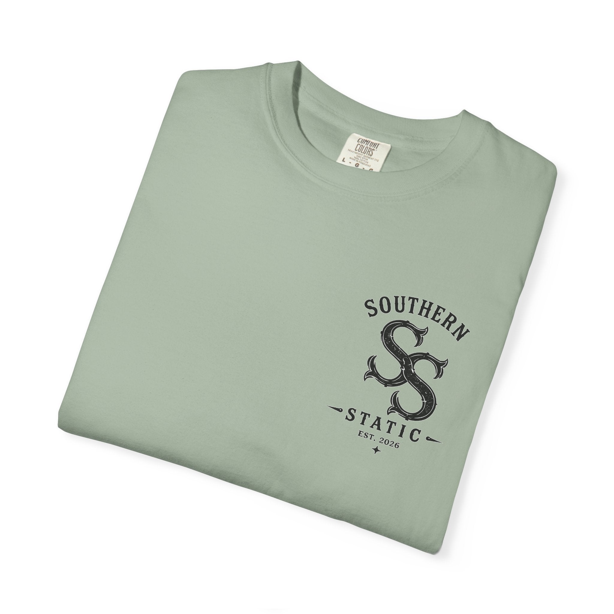 Southern Static Fishing T-Shirt — Rustic Anchor Logo Tee