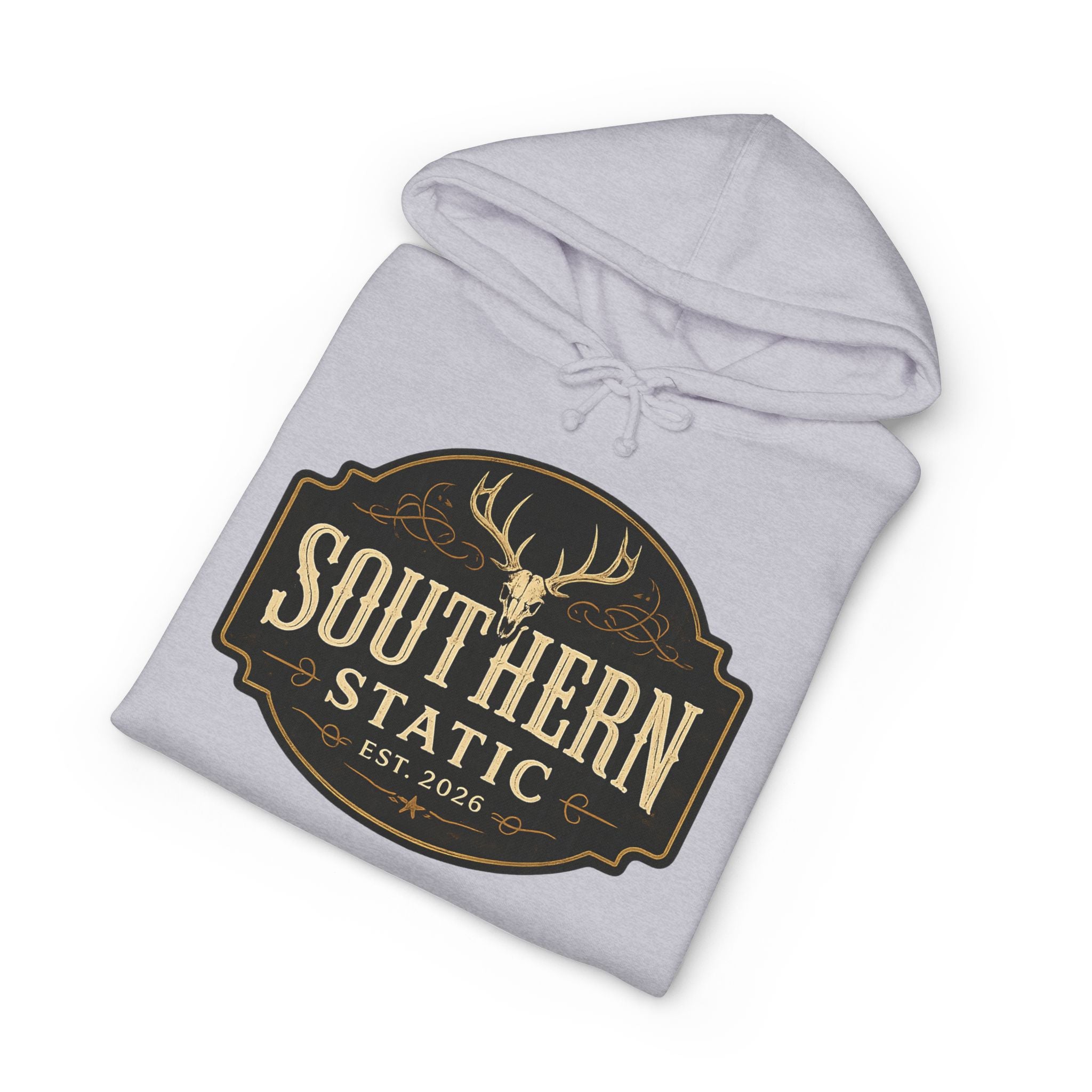 Southern Static Hoodie – Vintage Deer Logo Pullover