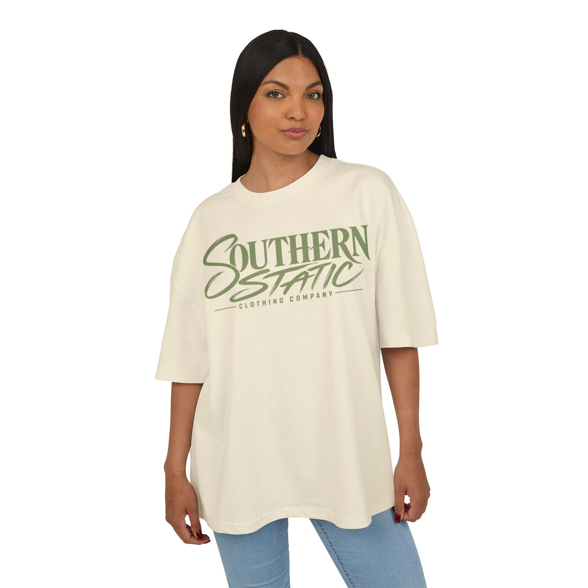 Southern Static Logo T‑Shirt — Vintage Script Graphic Tee