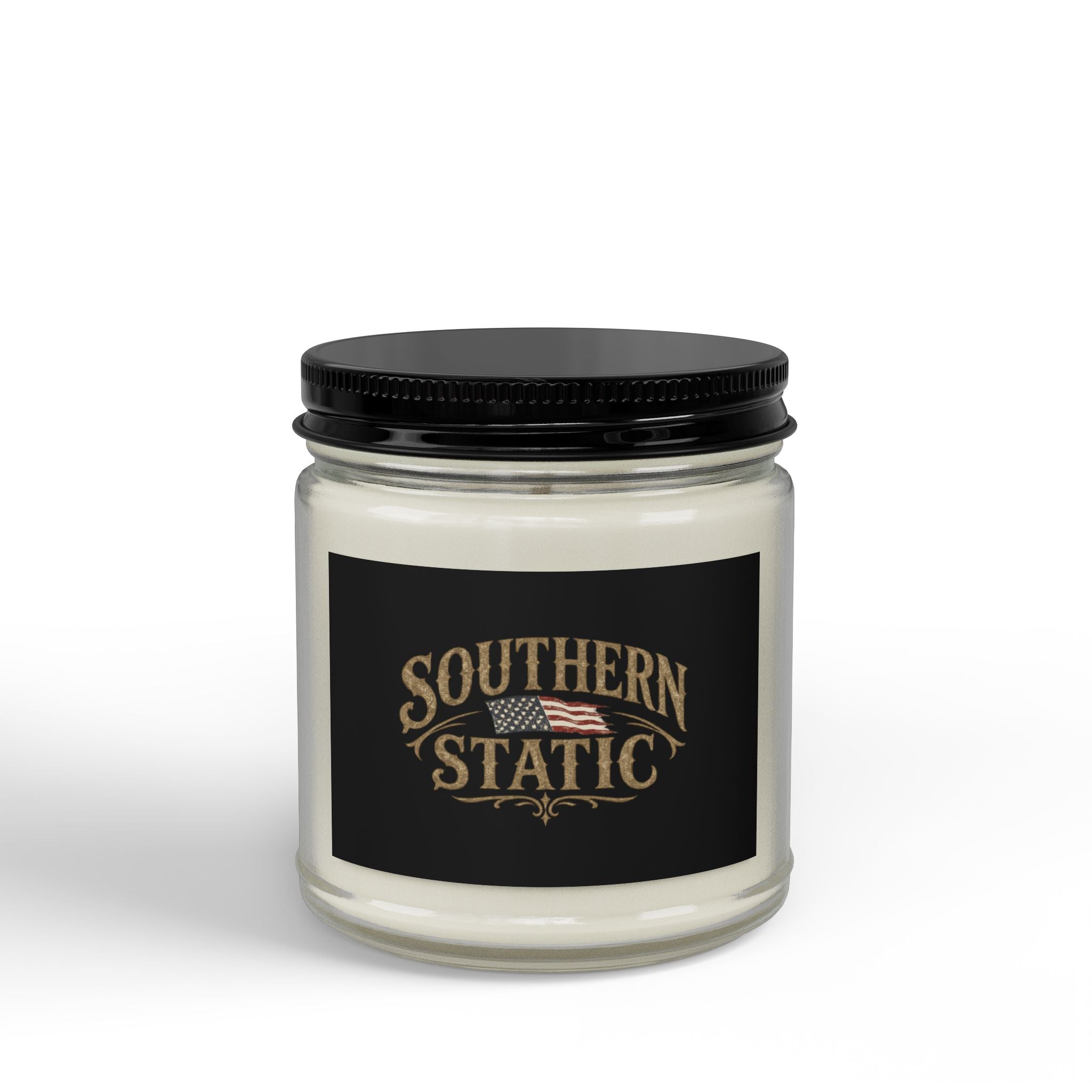 Scented Soy Candles with Black Lid, (4 and 9oz)