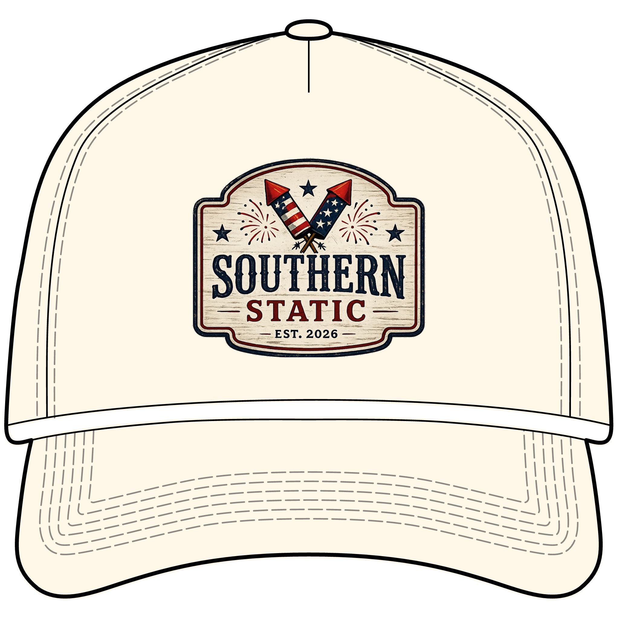 Southern Static Rope Cap – Vintage Fireworks Patch Hat
