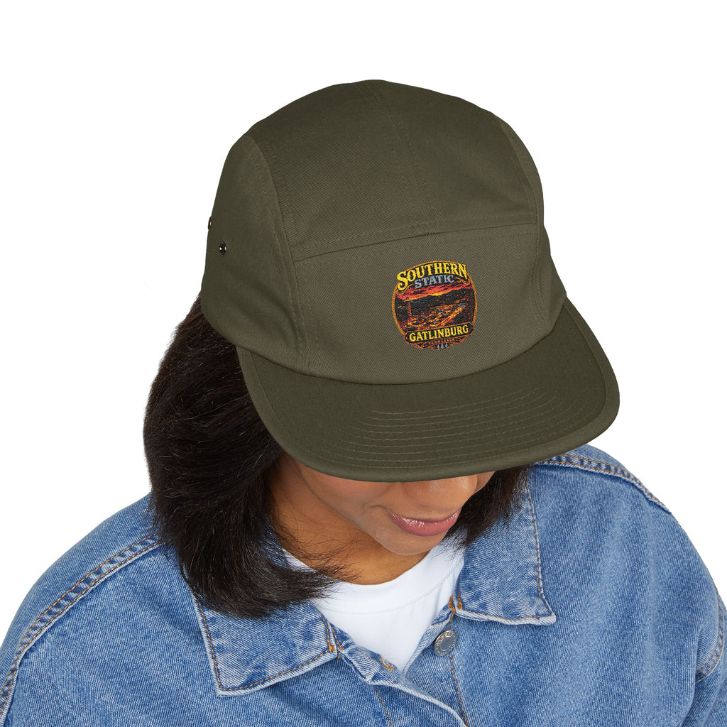 Southern State Gatlinburg Embroidered 5-Panel Cap | Khaki