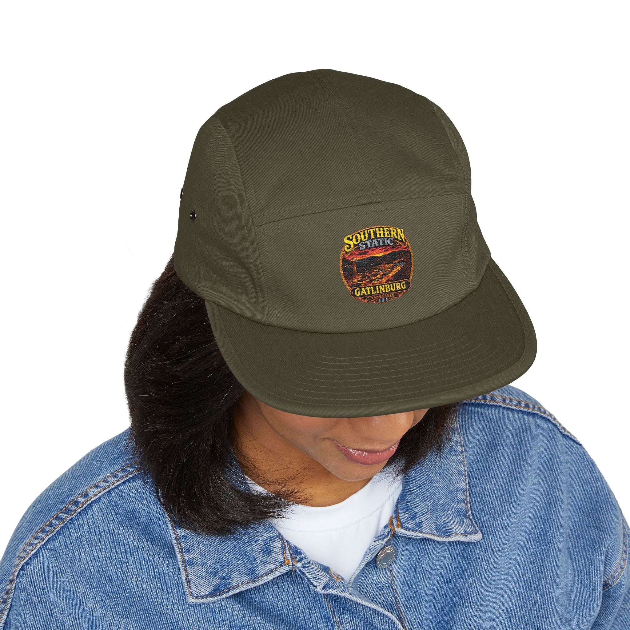 Southern State Gatlinburg Embroidered 5-Panel Cap | Khaki