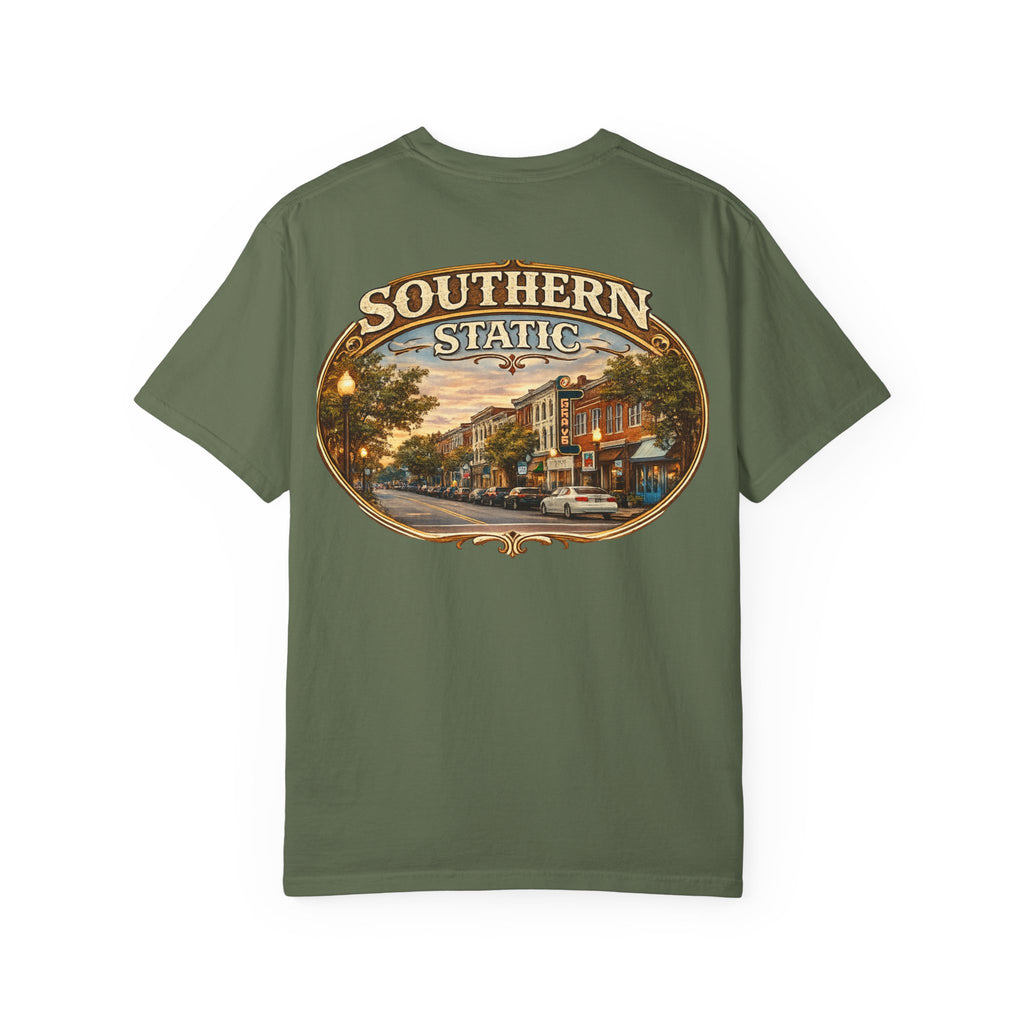 Southern Static vintage downtown street scene T-Shirt