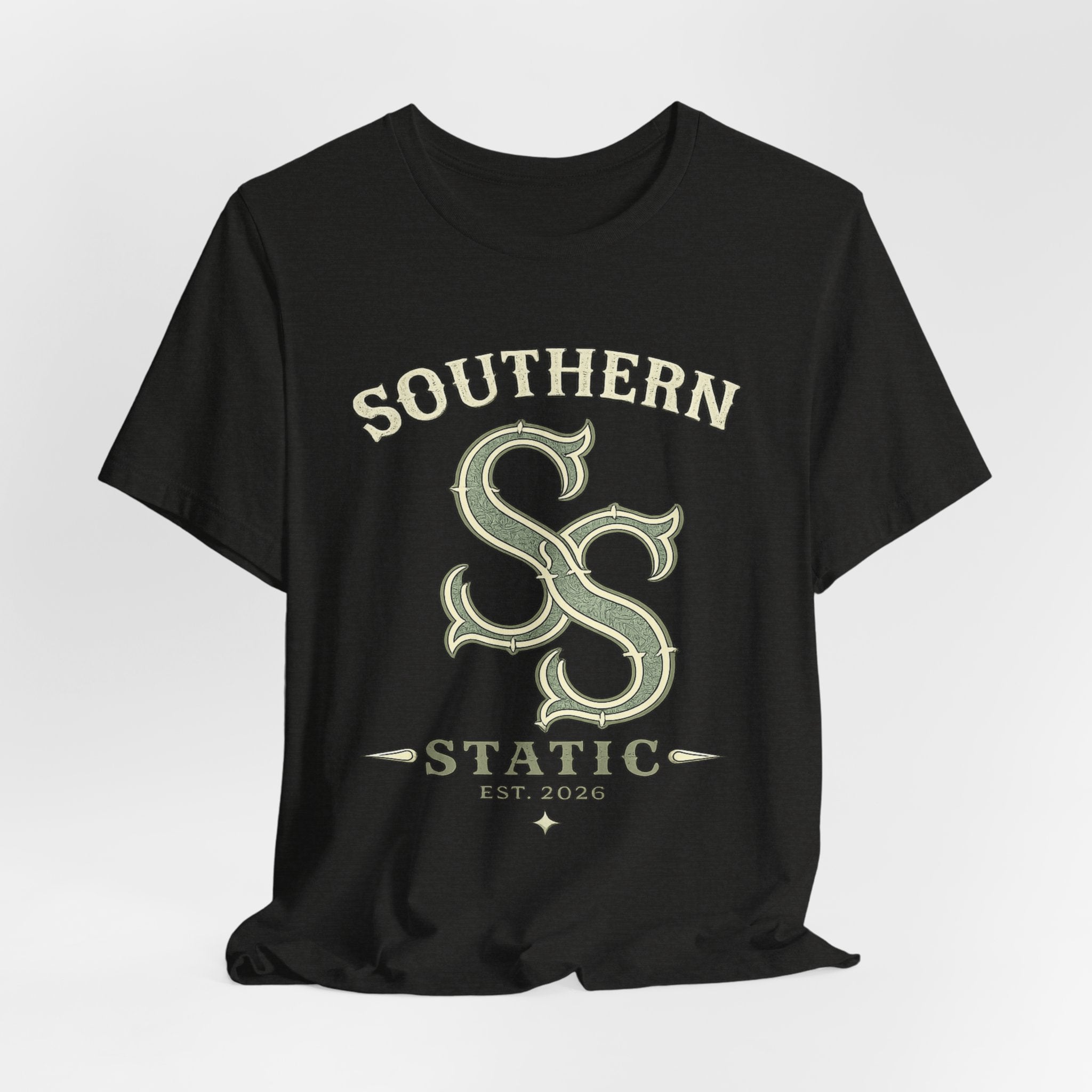 Southern Static SS Logo Tee — Vintage Collegiate Graphic T-Shirt