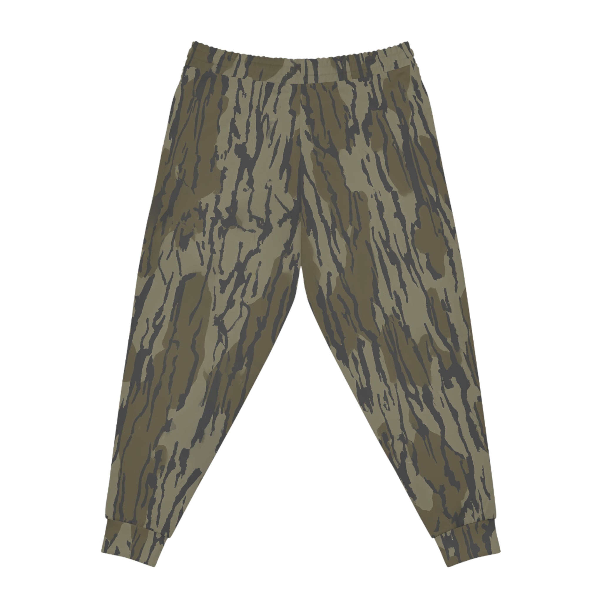 Camo Bark-Print Athletic Joggers — 'Southern State' Logo