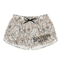 Casual Shorts - Southern Static Snow Camo Print