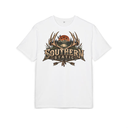 Southern Static Graphic Tee — Vintage Hunting Antlers Shirt