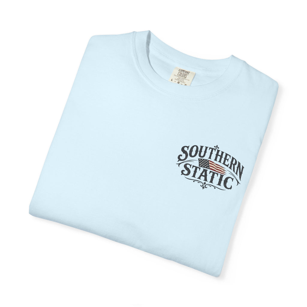 Southern Static Windmill T-Shirt — Vintage Sunset Graphic Tee