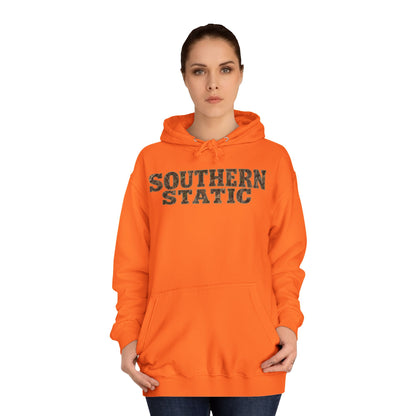 Southern Static Hoodie - Retro College Style Pullover
