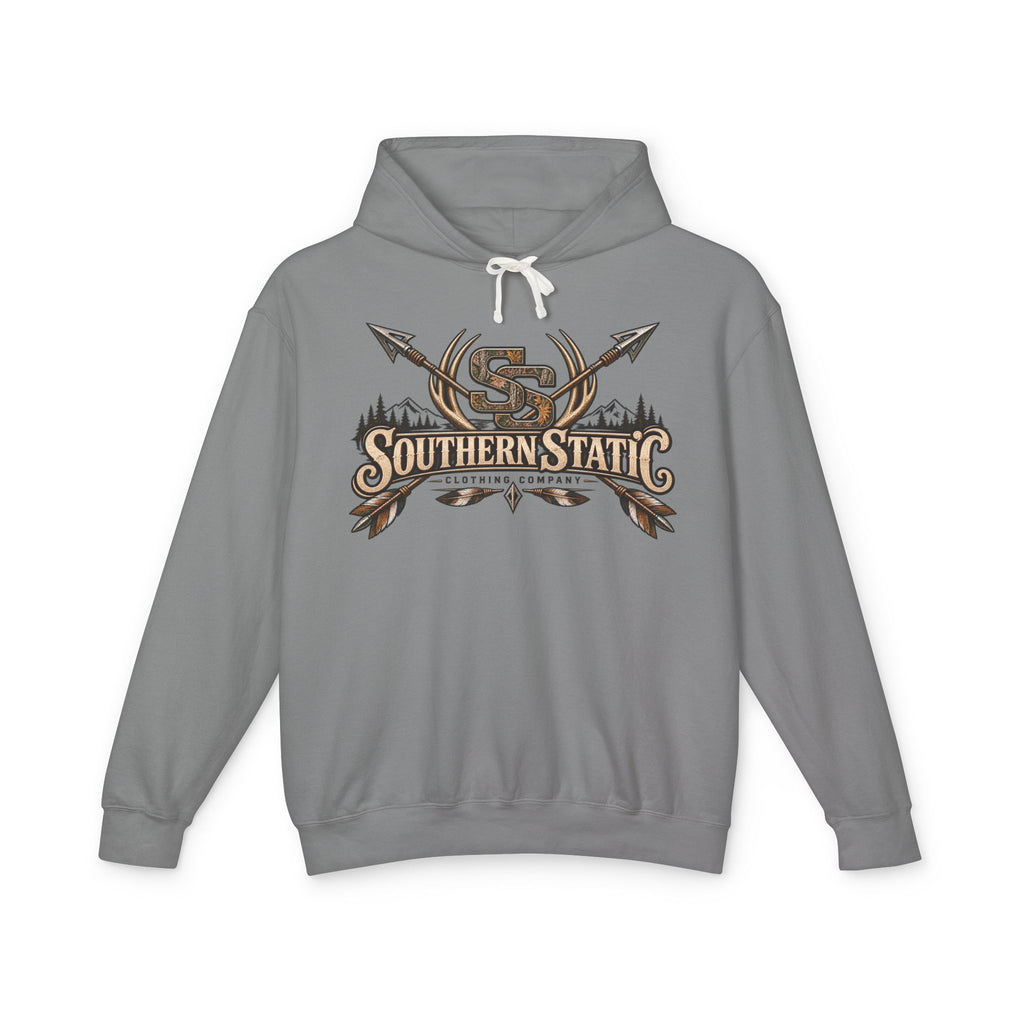 Southern Static Logo Hoodie — Rustic Outdoors Graphic Hooded Sweatshirt