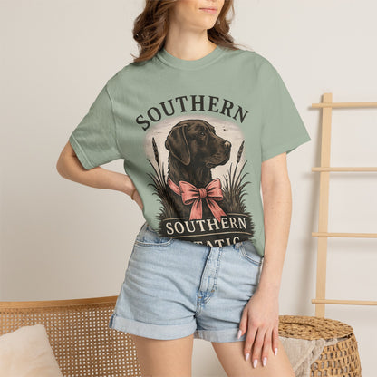 Southern Static Labrador Graphic T-Shirt — Vintage Dog Tee