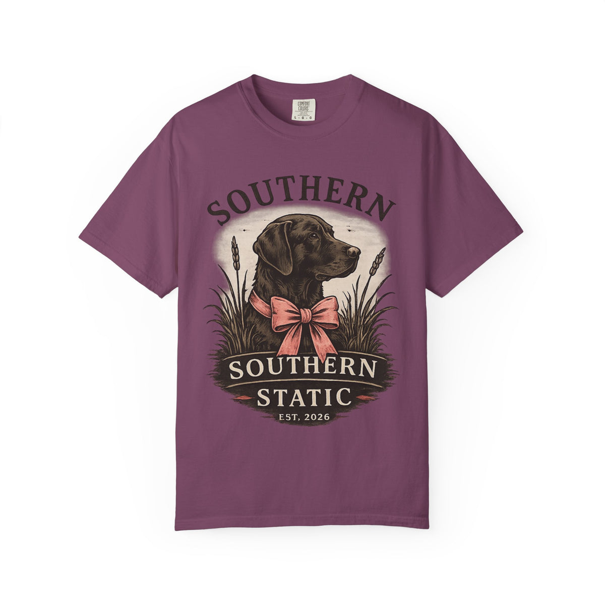 Southern Static Labrador Graphic T-Shirt — Vintage Dog Tee