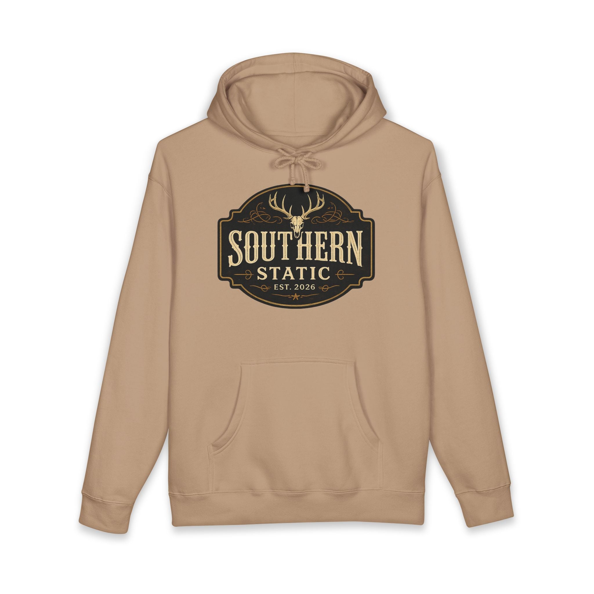 Southern Static Hoodie – Vintage Deer Logo Pullover