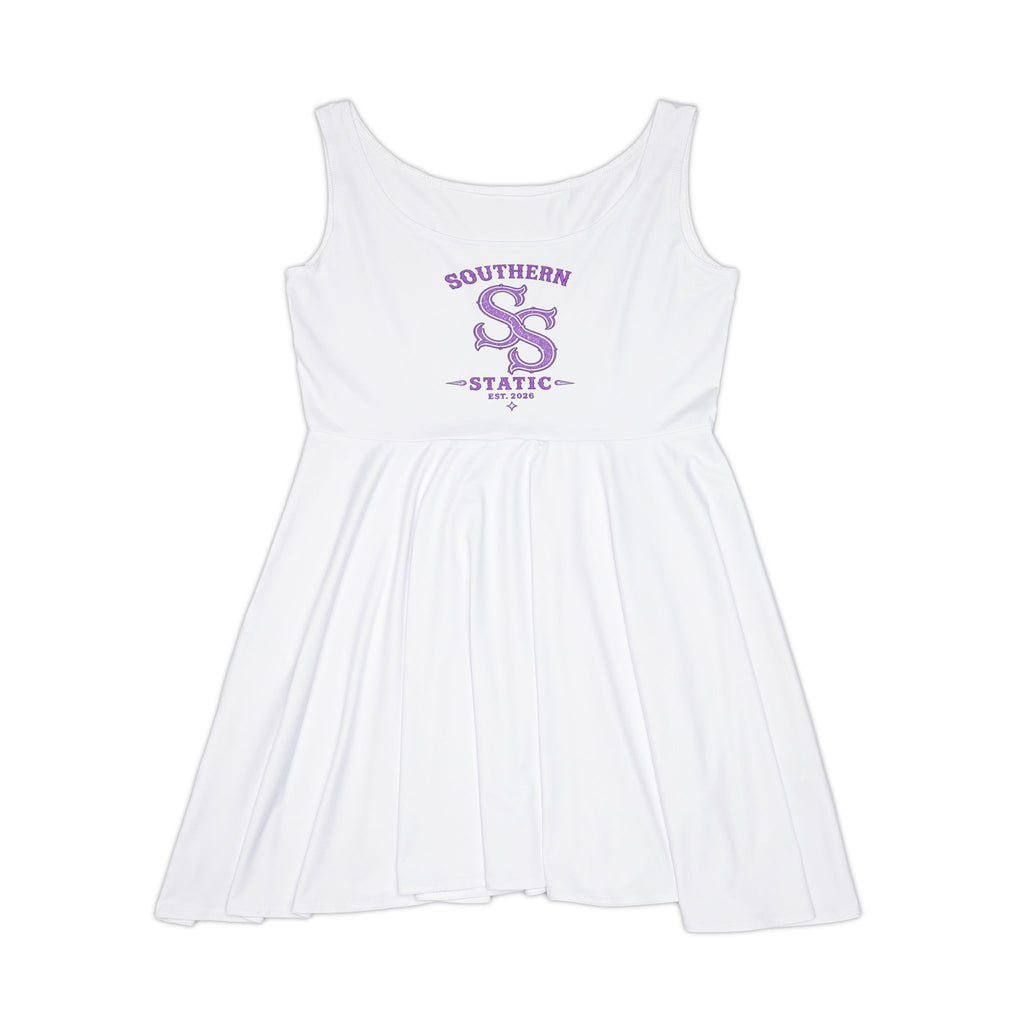 Southern Static Skater Dress — Retro College Logo Women's Sundress