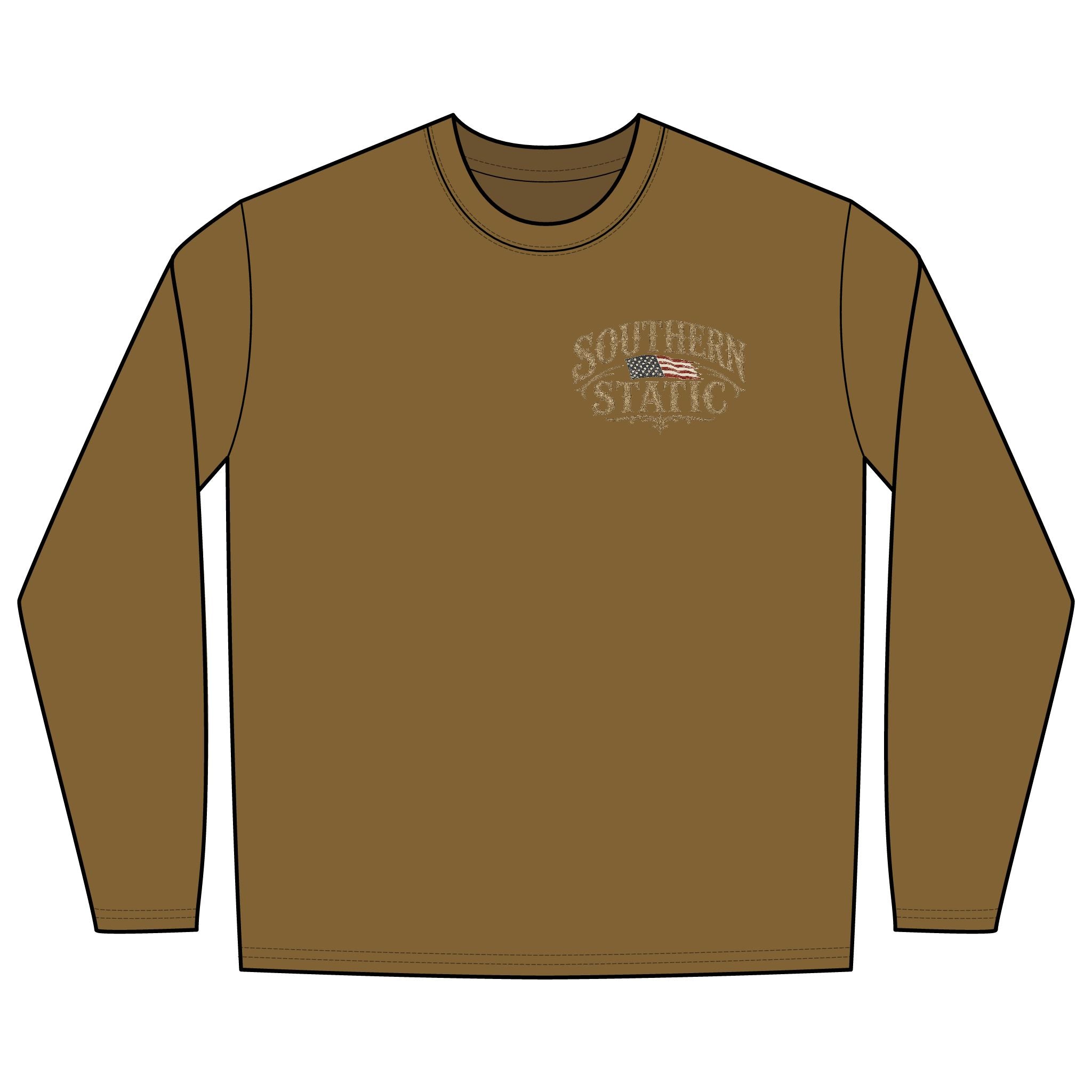Southern Static Tractor Long Sleeve Tee | Farm Vintage Country