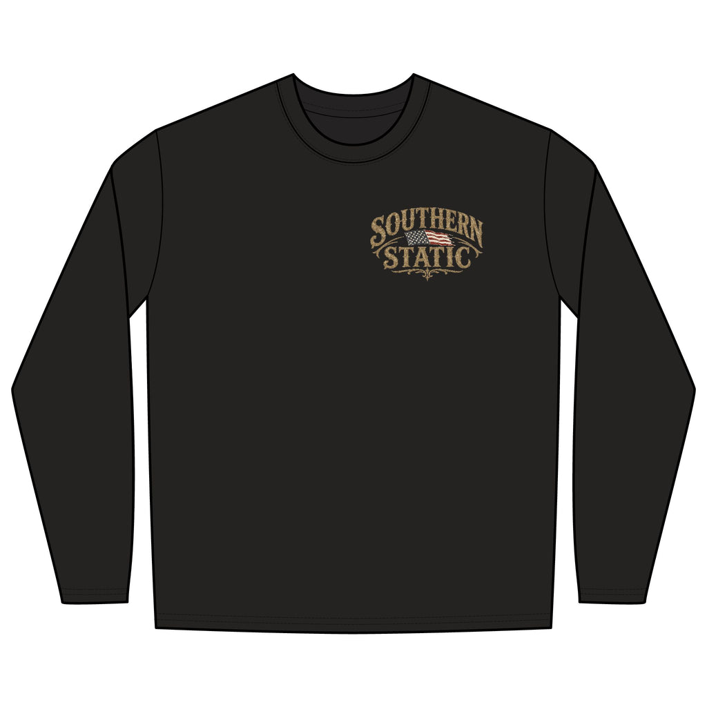 Southern Static Tractor Long Sleeve Tee | Farm Vintage Country