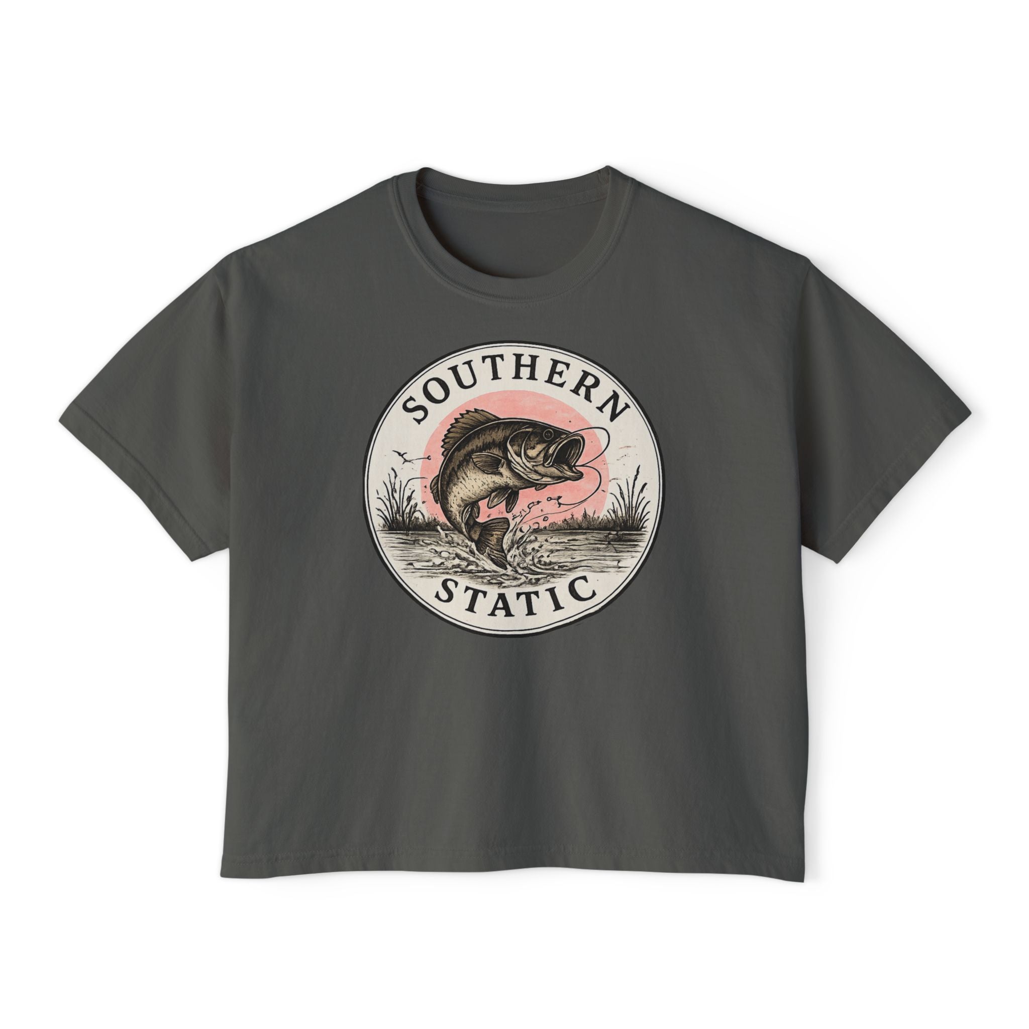 Southern Static Bass Graphic Tee - Women's Boxy T-Shirt
