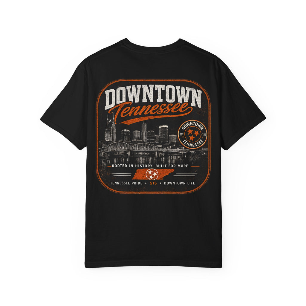 Downtown Tennessee Graphic T‑Shirt — Southern Static Chest Logo