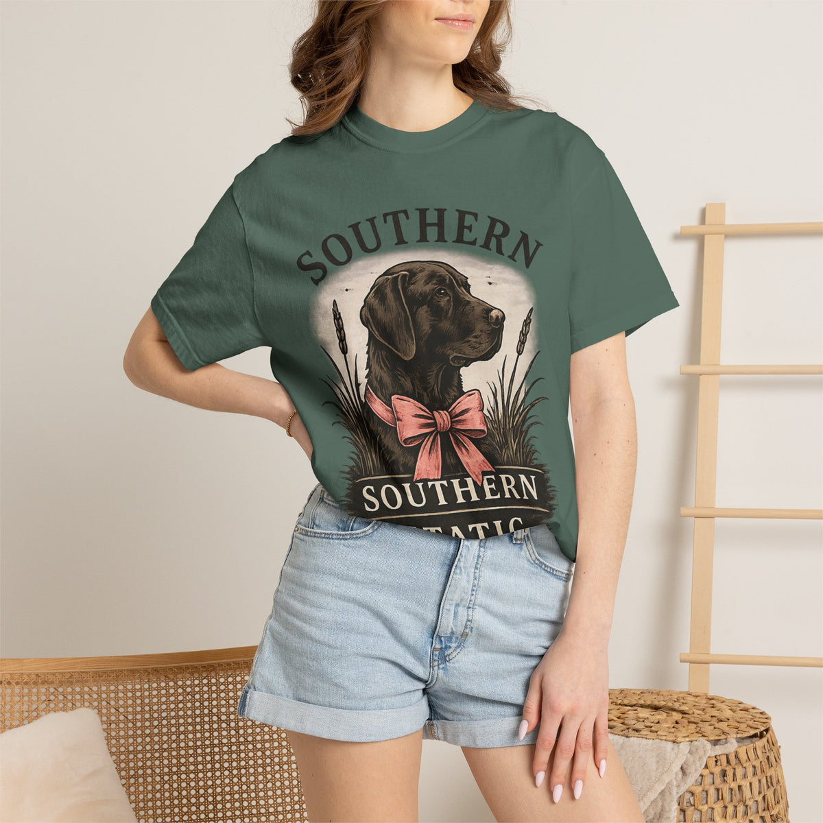 Southern Static Labrador Graphic T-Shirt — Vintage Dog Tee