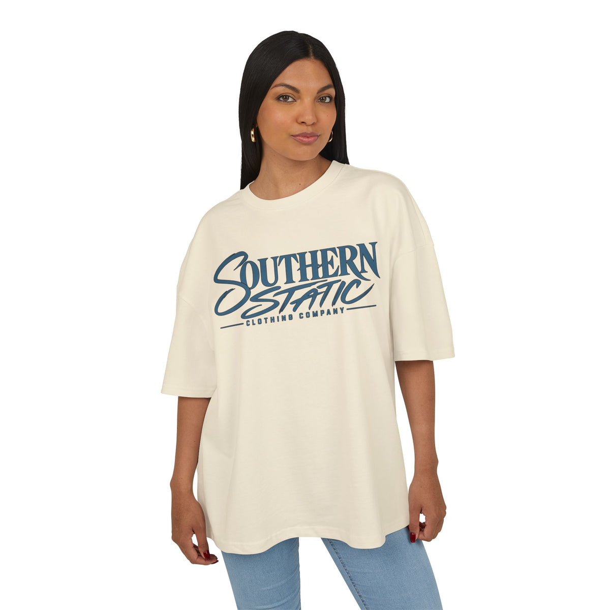 Southern Static Logo Tee — Vintage Script Graphic T-Shirt