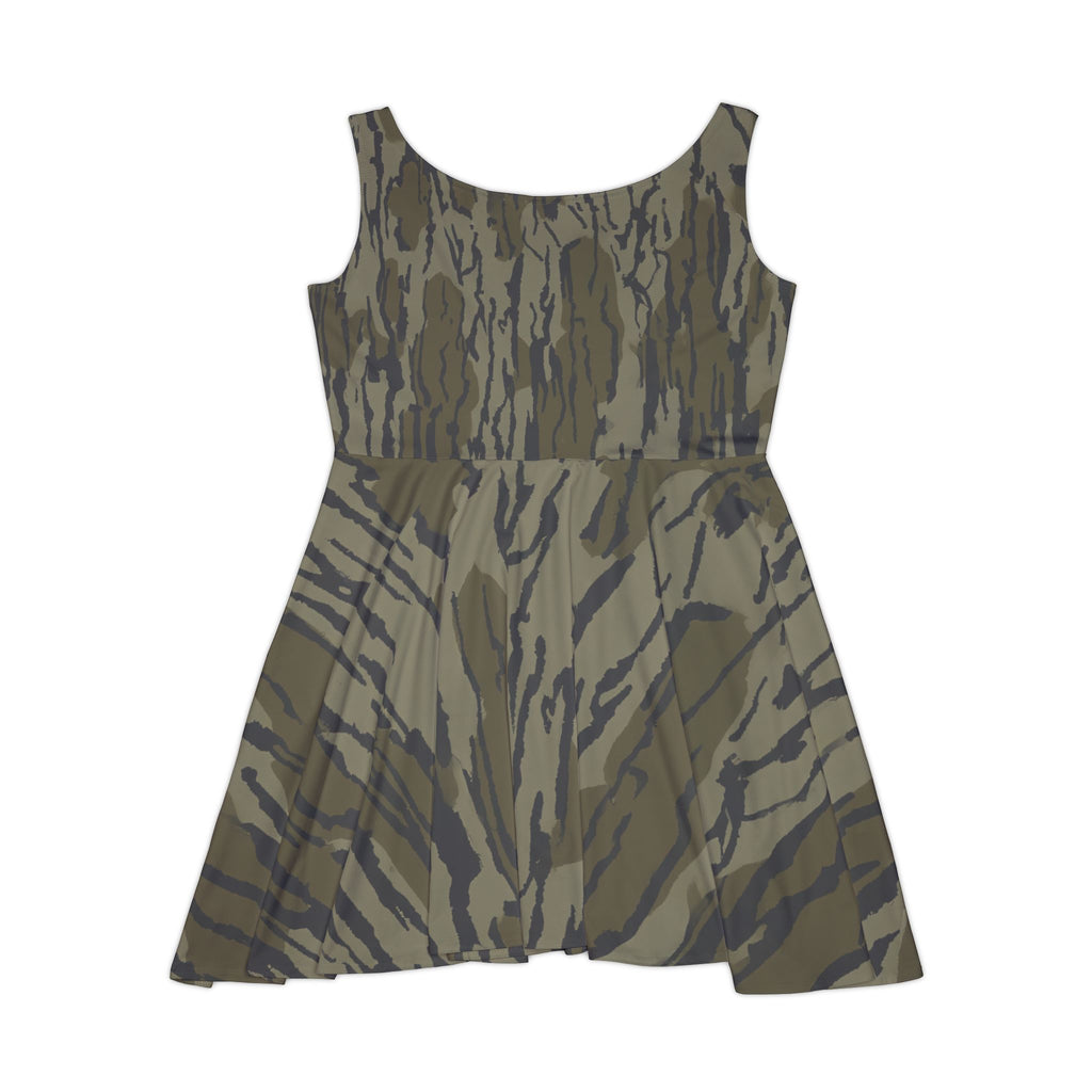 Camo Skater Dress — 'Southern Static' Logo Women's Tank Dress