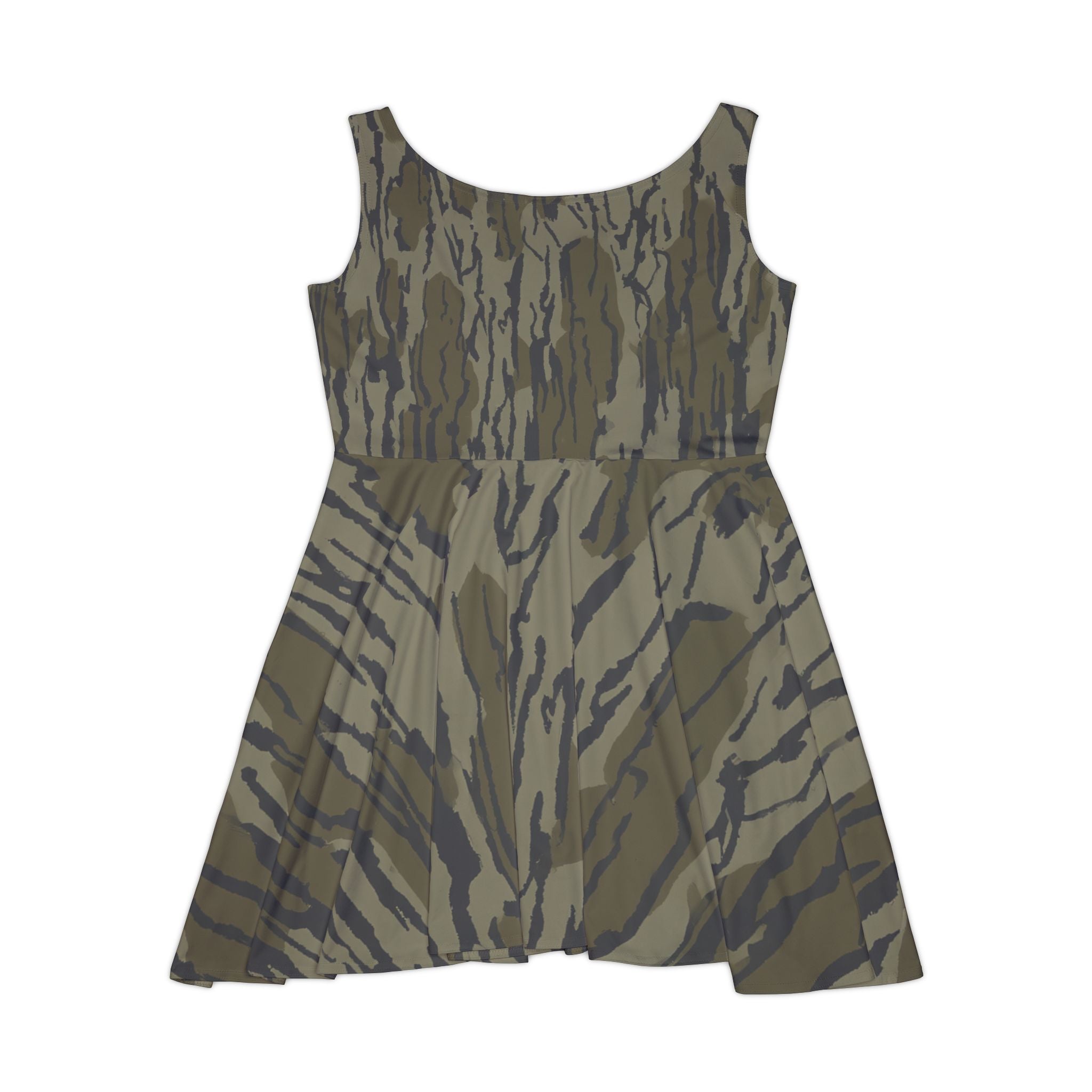 Camo Skater Dress — 'Southern Static' Logo Women's Tank Dress