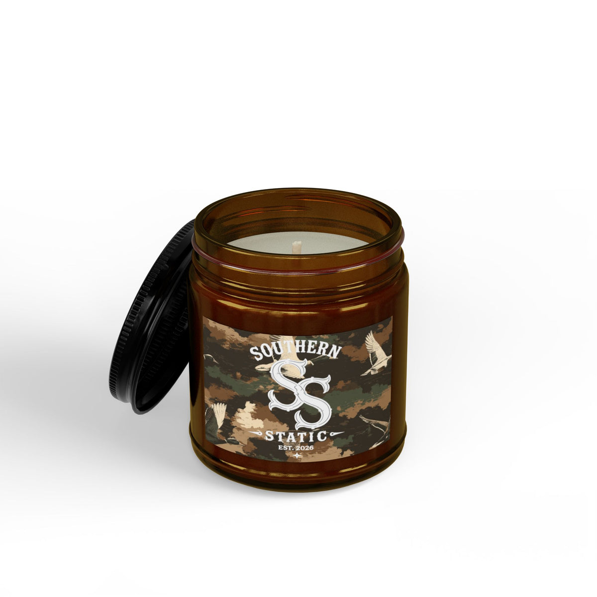 Scented Soy Candles with Black Lid, (4 and 9oz)