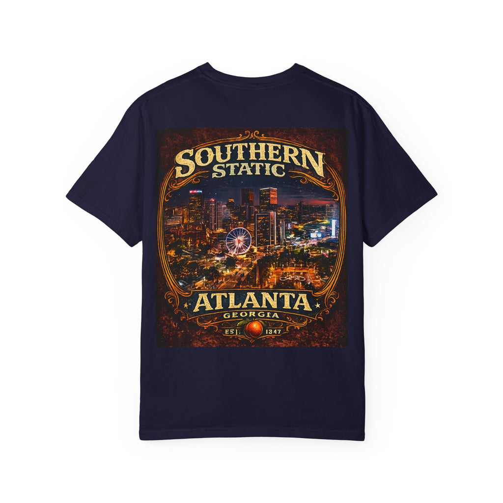Atlanta Nightscape T-Shirt — Southern Static Vintage Cityscape Tee