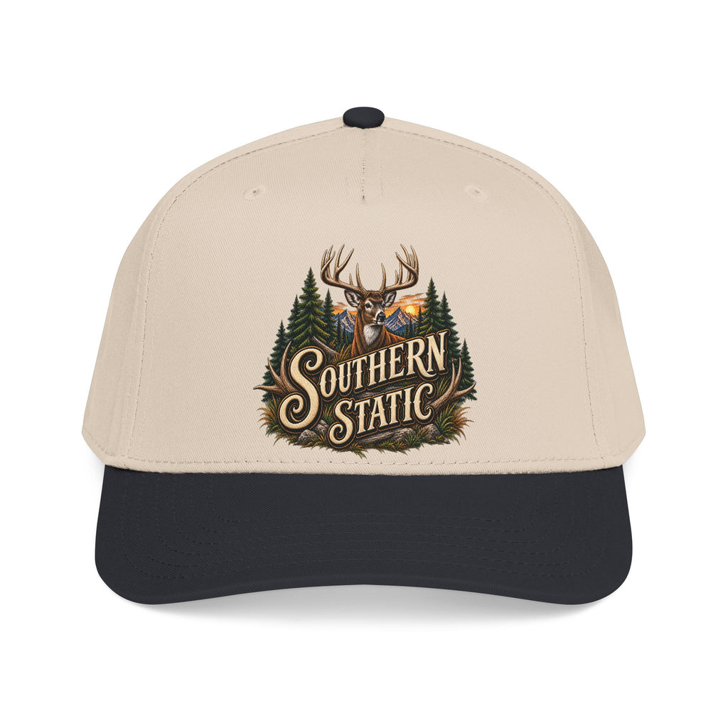 Southern Static Deer Forest Baseball Cap