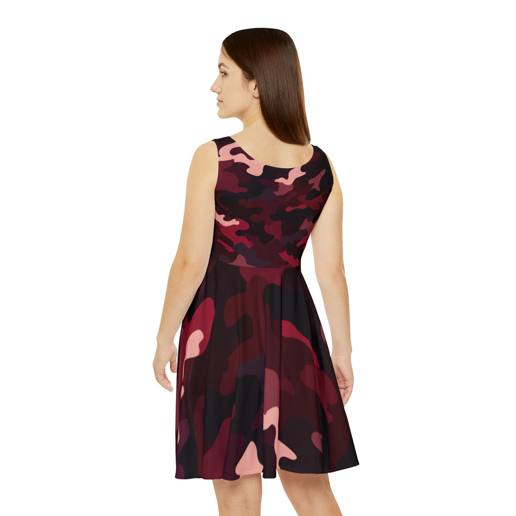 Red & Pink Camo Skater Dress – Southern Static Logo