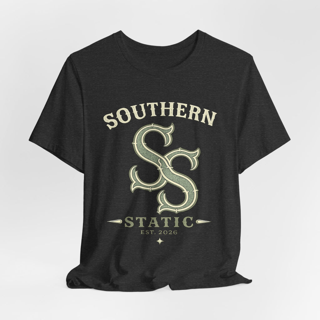 Southern Static SS Logo Tee — Vintage Collegiate Graphic T-Shirt