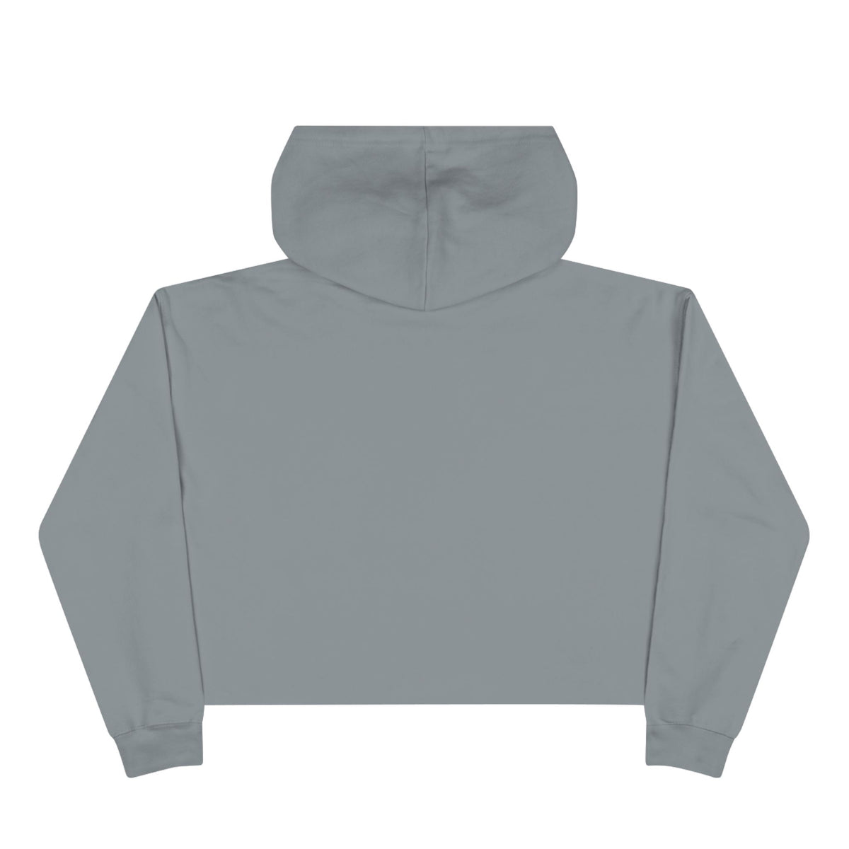 Southern Static Sunset Crop Hoodie — Scenic Mountain Forest Graphic Crop Hoodie