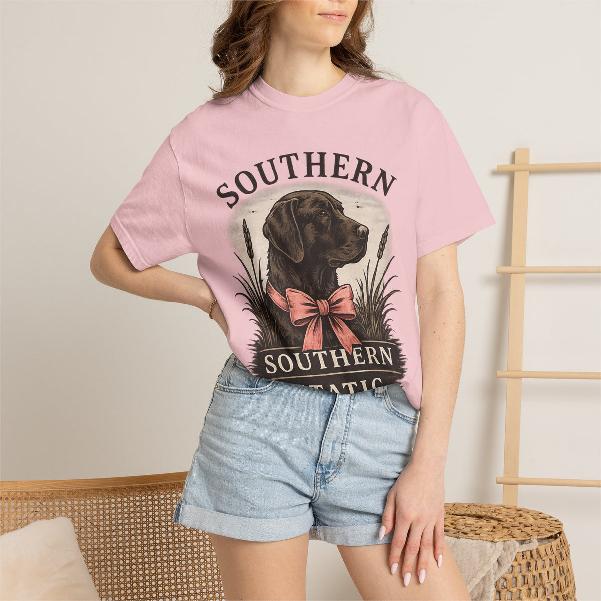 Southern Static Labrador Graphic T-Shirt — Vintage Dog Tee