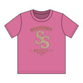 Southern Static Youth T‑Shirt – Pink Floral SS Logo Tee