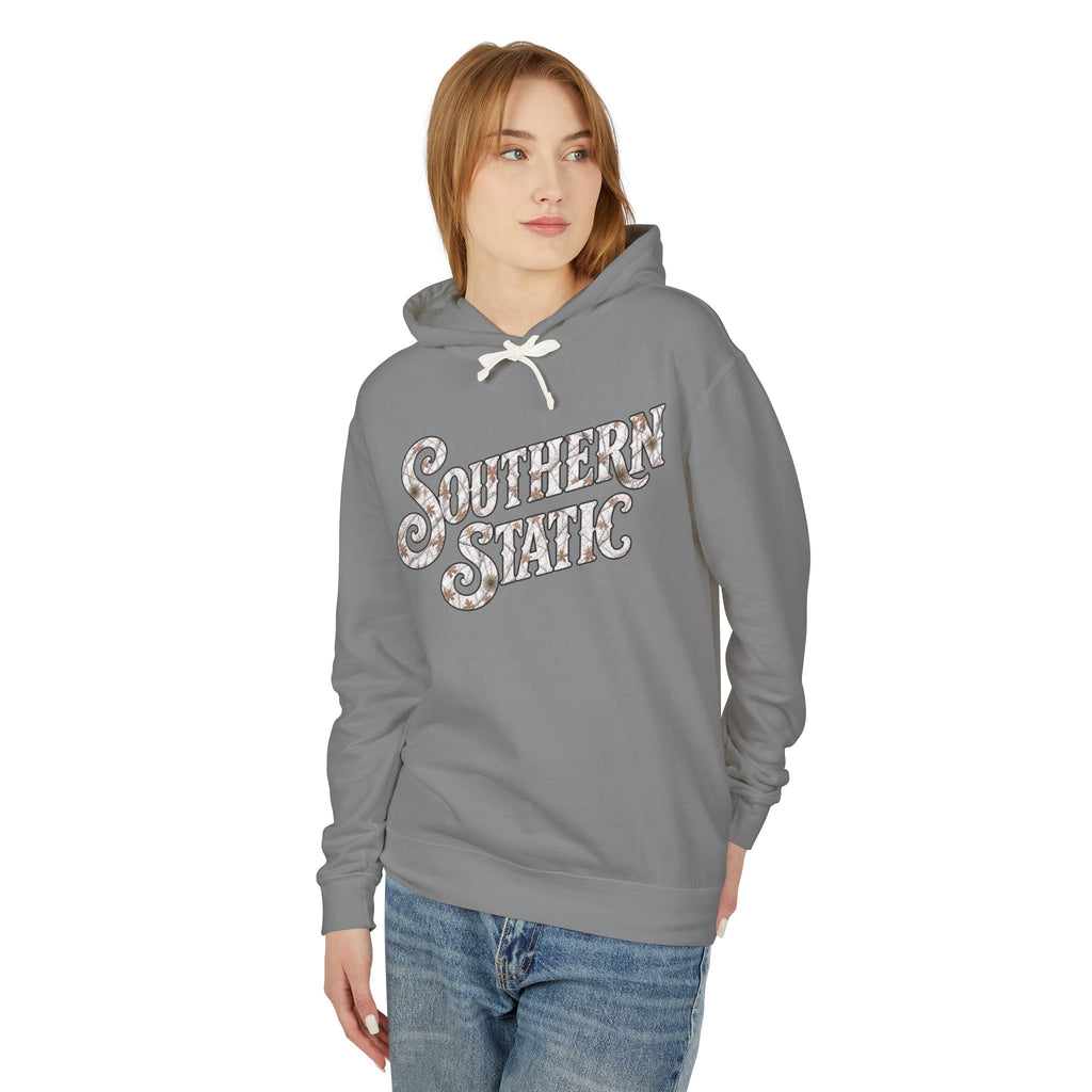 Southern Static Hoodie — Retro Script Lightweight Pullover